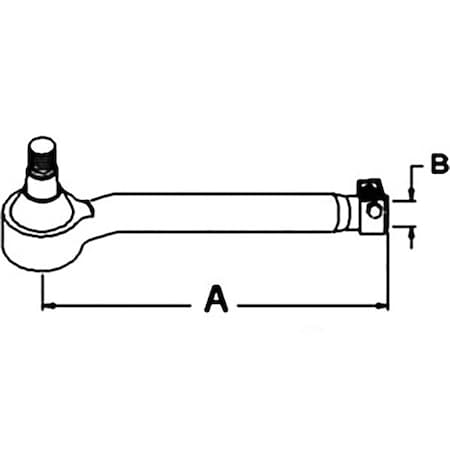 Aftermarket NEW Tie Rod End, R/H or Fits John Deere 2140 2750 2950 3040 3140 3050 33 AL58014